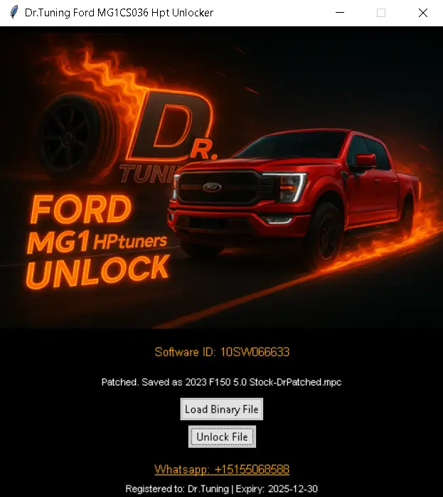 2025 Ford MG1 Unlocker MG1CS036